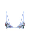 striped poplin embroidered bra