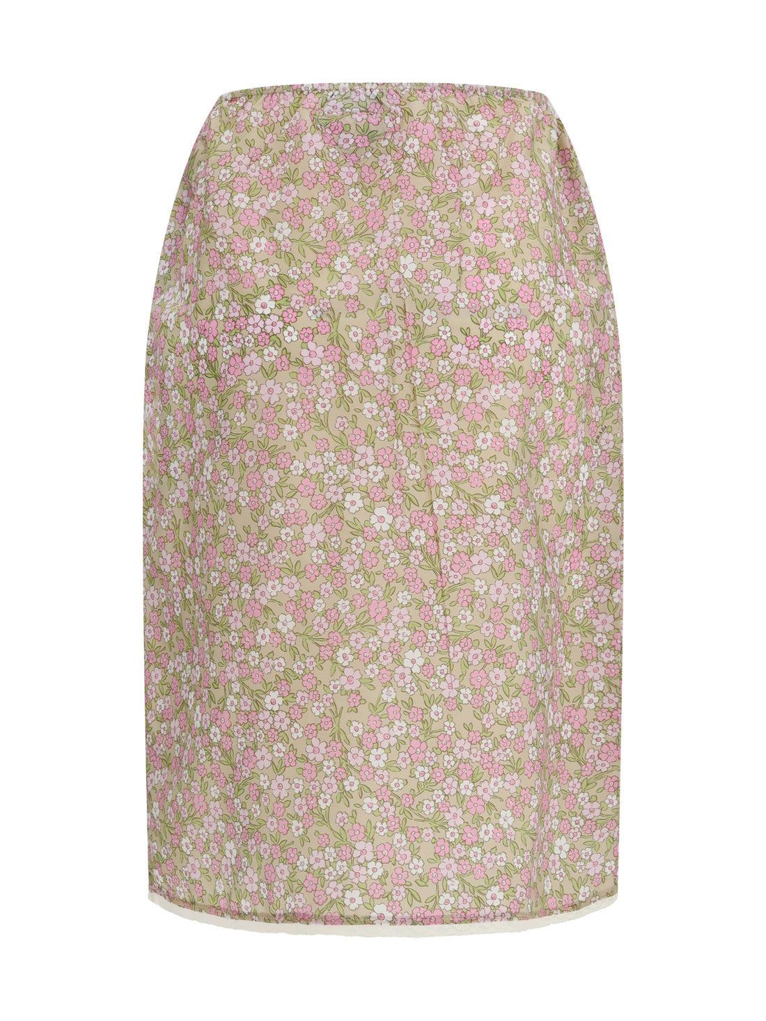PRADA 42 floral midi skirt