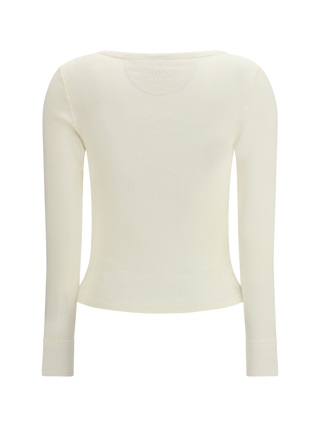 CHLOÉ M cotton jersey henley t-shirt