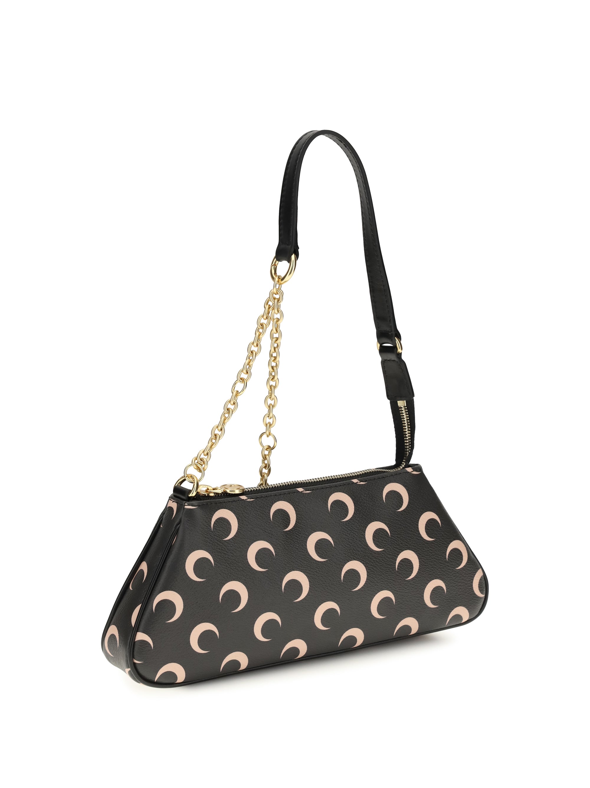 moon motif shoulder bag