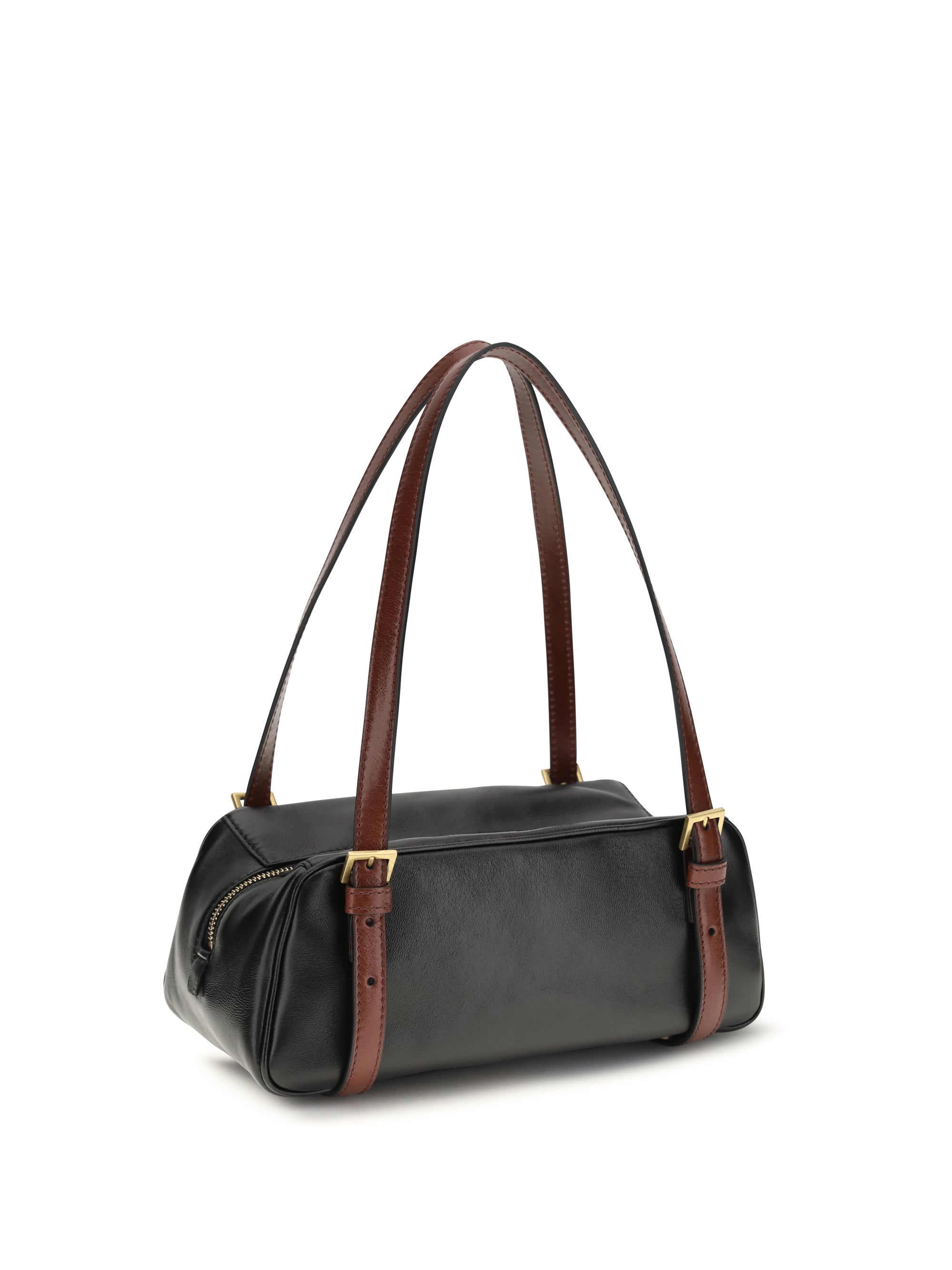 emblème bowling nappa shoulder bag