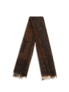 soufflé cashmere scarf with baroque motif