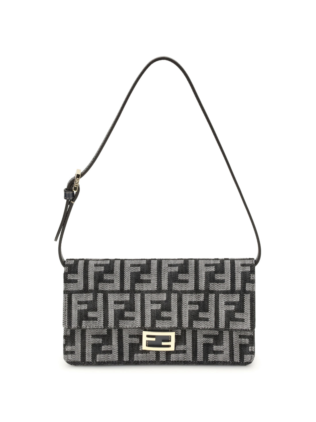 FENDI OS ff denim clutch bag