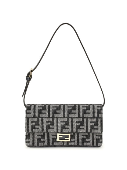 FENDI OS ff denim clutch bag