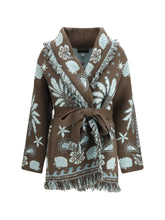 ALAIA S echoes of the island cardigan