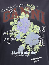 GANNI M rose t-shirt