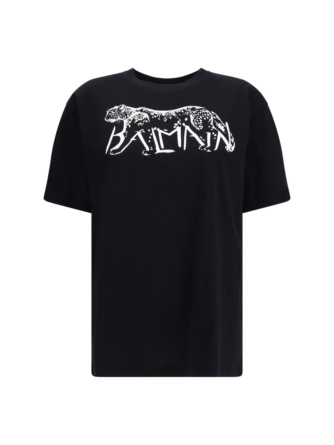 BALMAIN M balmain t-shirt with leopard print