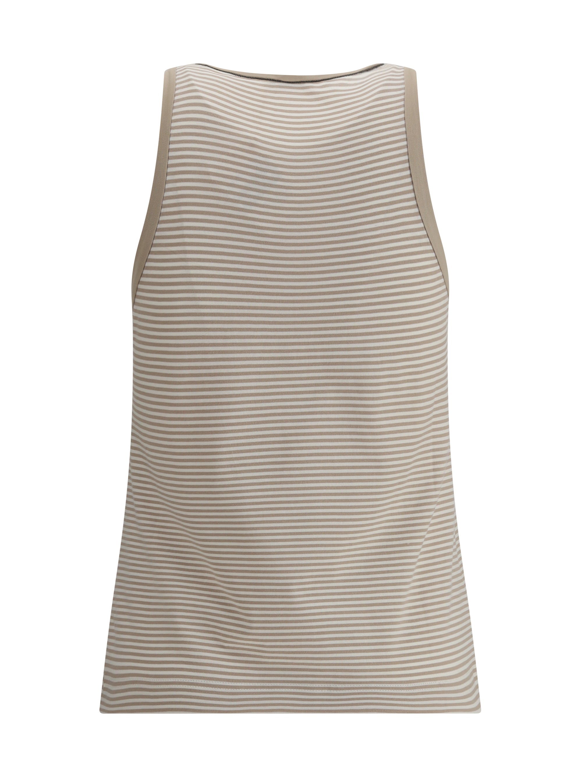 BRUNELLO CUCINELLI L striped tank top