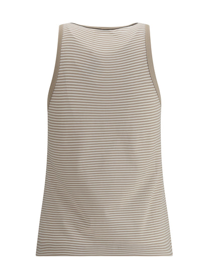 BRUNELLO CUCINELLI L striped tank top