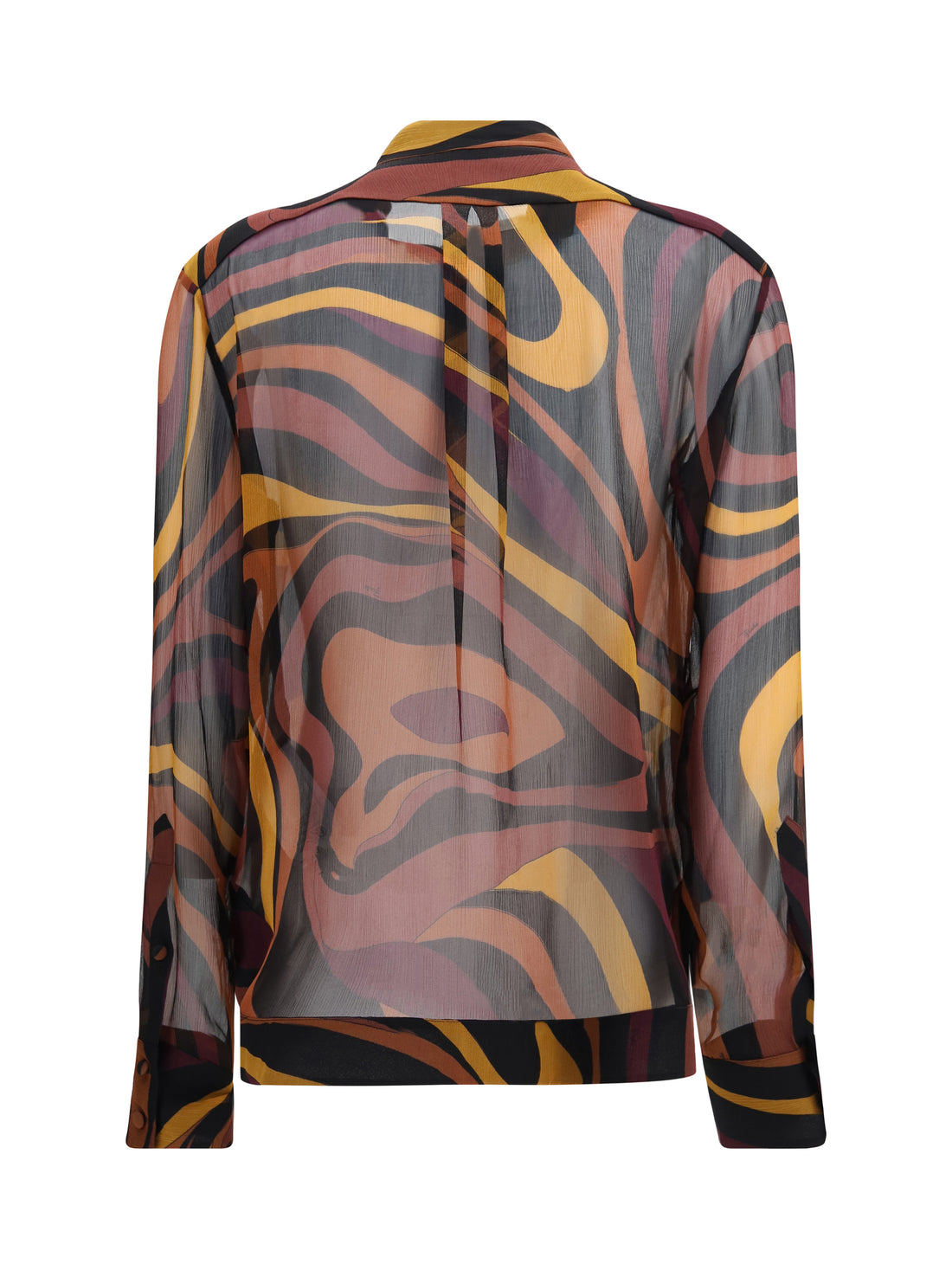 PUCCI 42 creponne shirt in marmo print