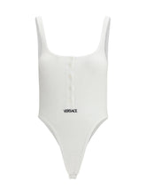 VERSACE 3 ribbed cotton bodysuit 