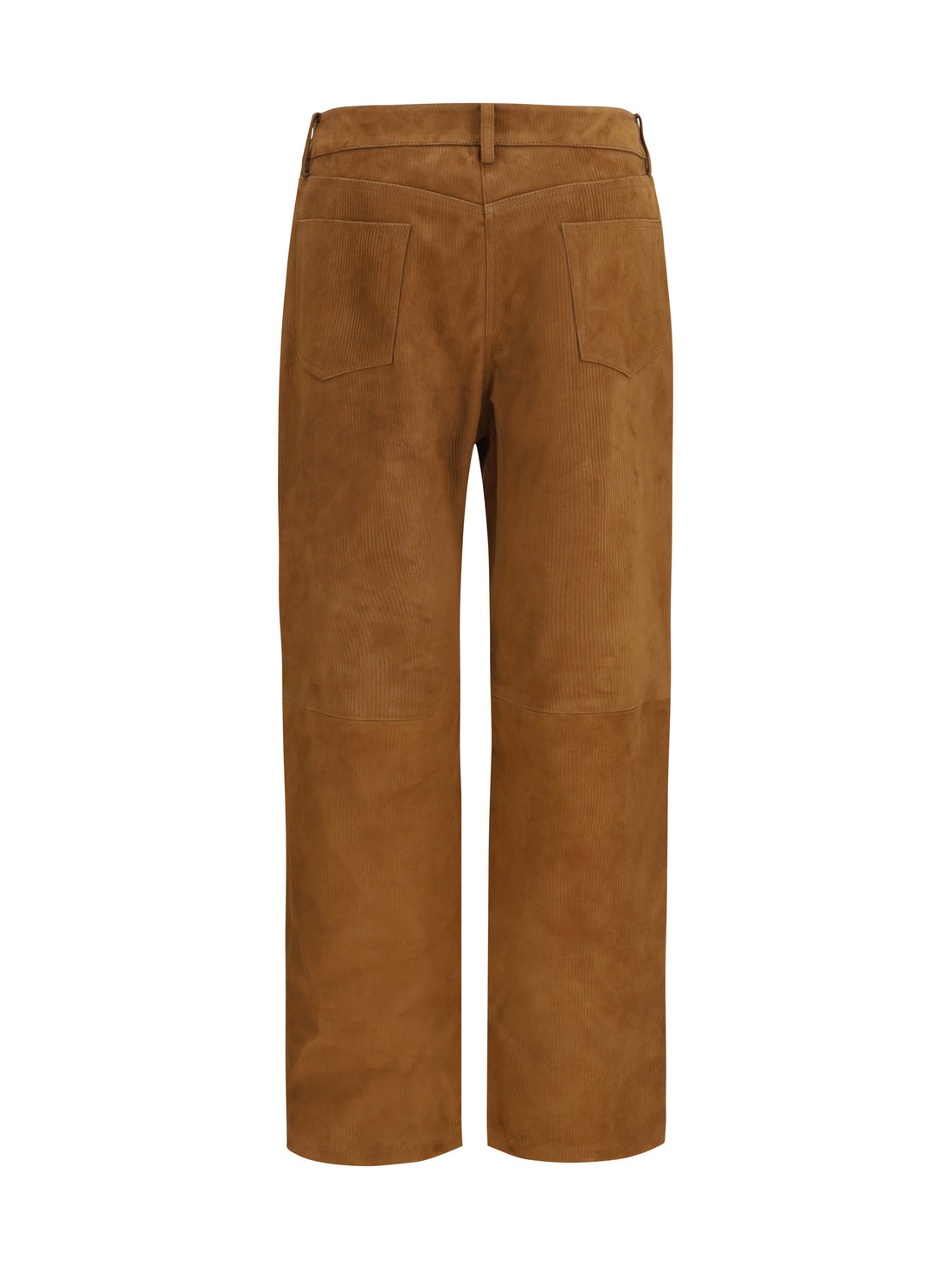 MAGDA BUTRYM 36 straight-leg corduroy-effect leather pants
