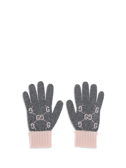 GUCCI L cashmere gg gloves