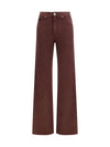 high-rise straight-leg jeans