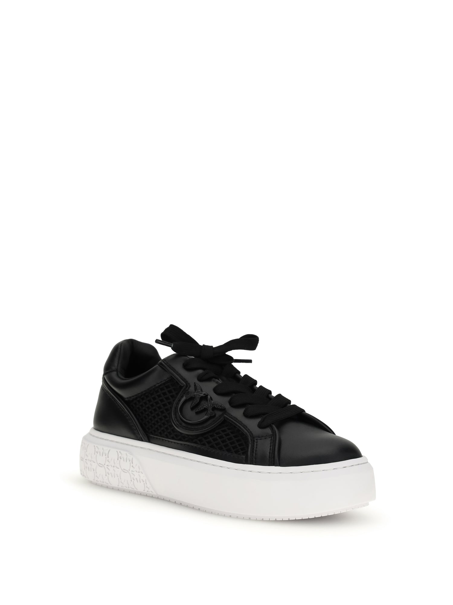 PINKO 36 yoko leather sneakers