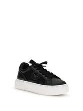 PINKO 36 yoko leather sneakers