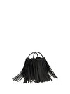 facet mini fringe leather handbag