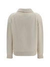 wool and cashmere english rib cardigan