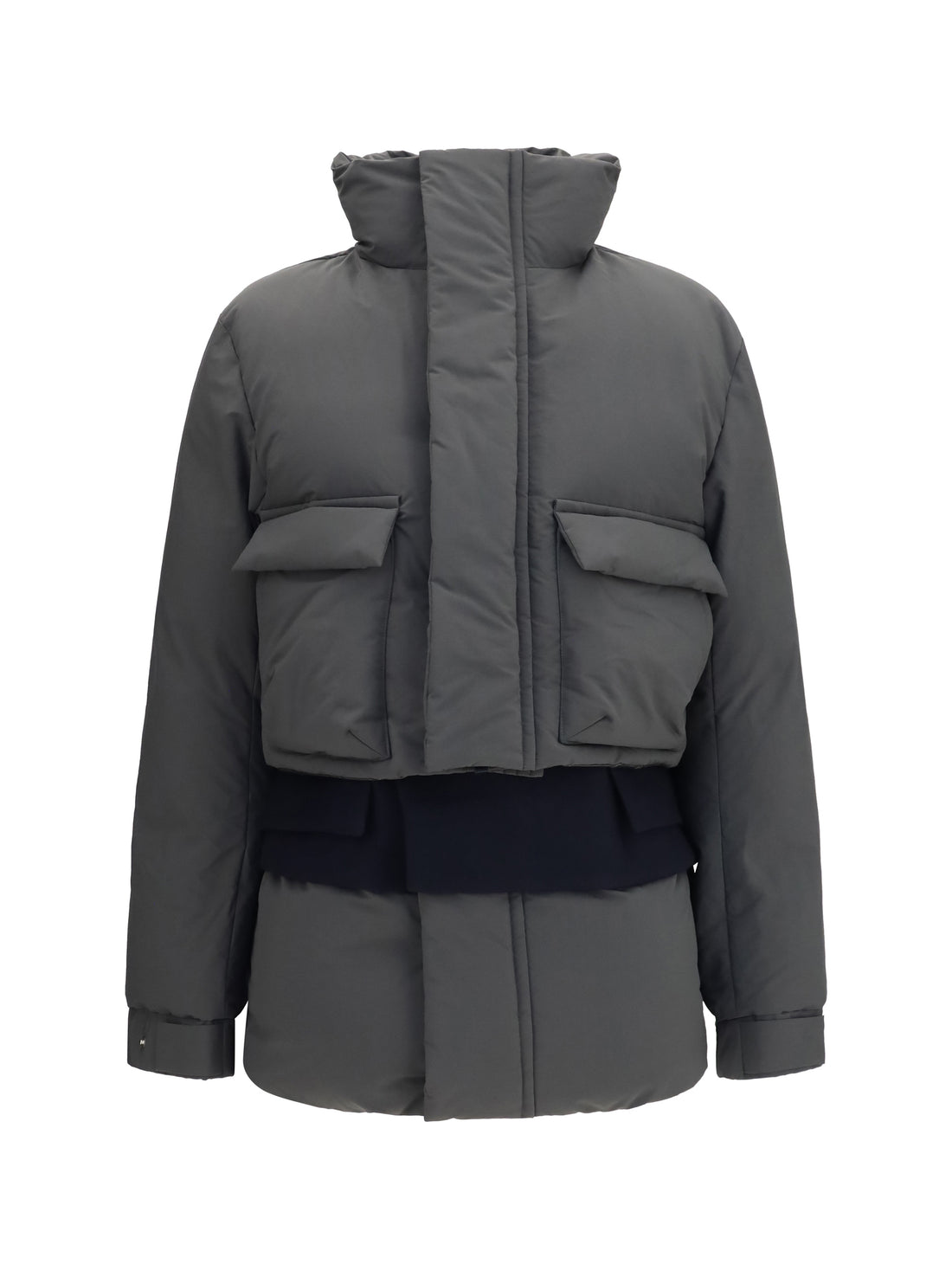 SACAI 3 double padded jacket with zip closure