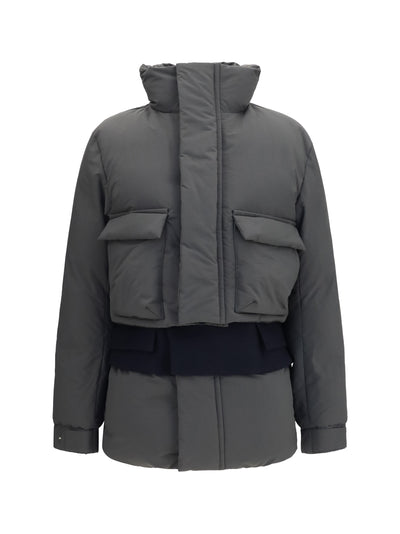 double padded jacket with zip closure