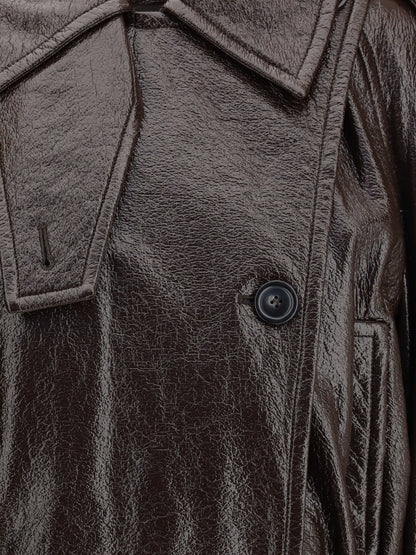 MAX MARA SPORTMAX 40 short hybrid trench coat in coated cotton