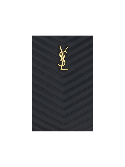 SAINT LAURENT OS leather pouch