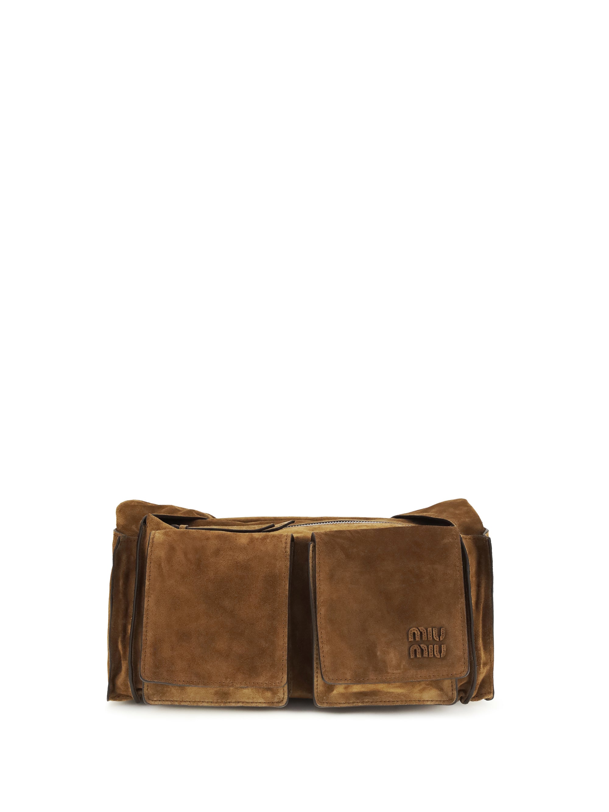 utilitaire suede shoulder bag