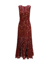 guipure lace midi dress