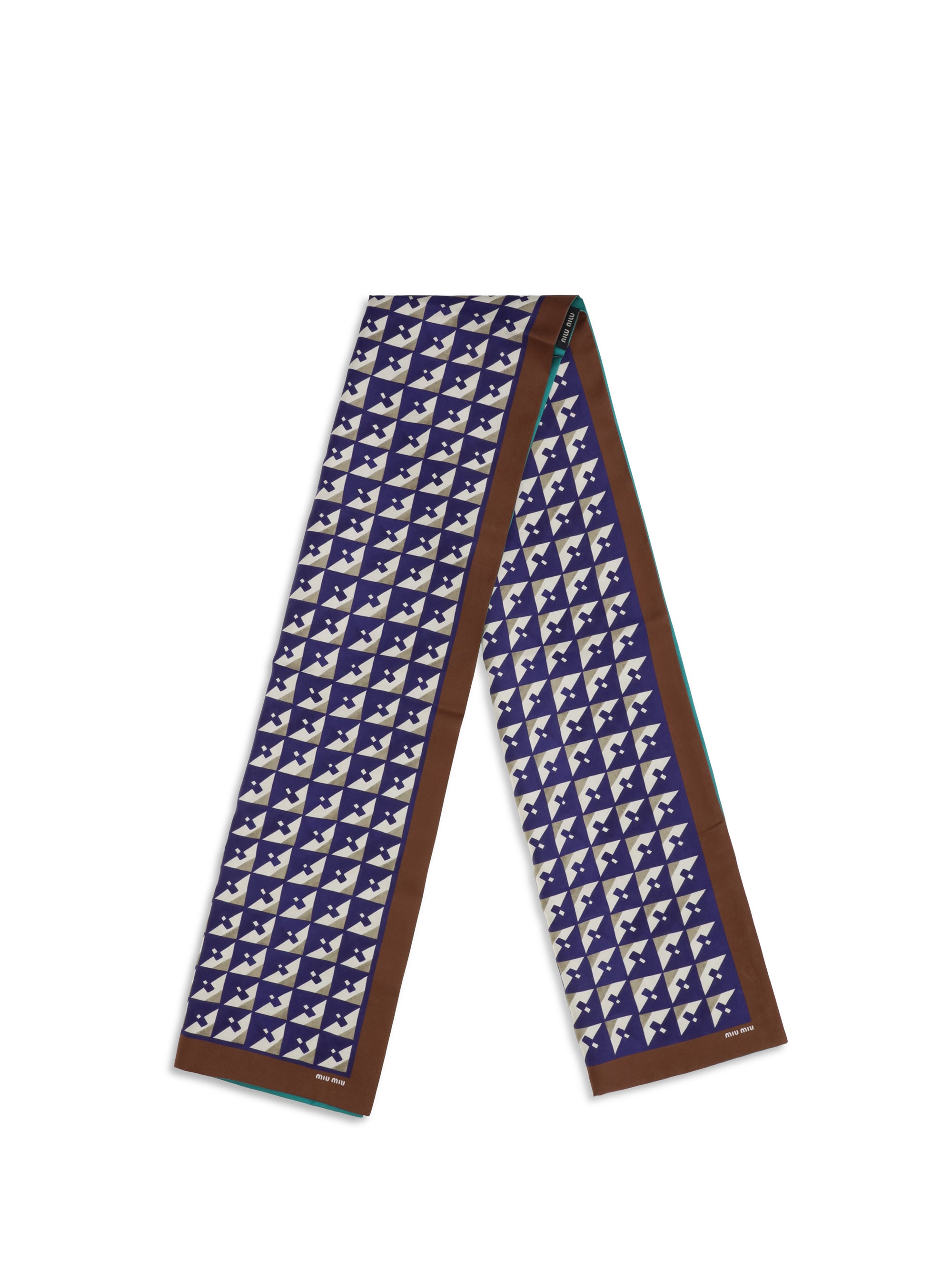 geometric print scarf
