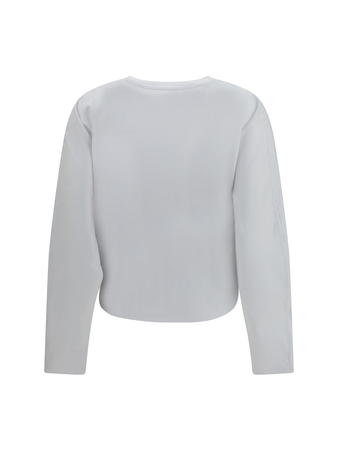 GANNI M asymmetric draped stretch cotton top