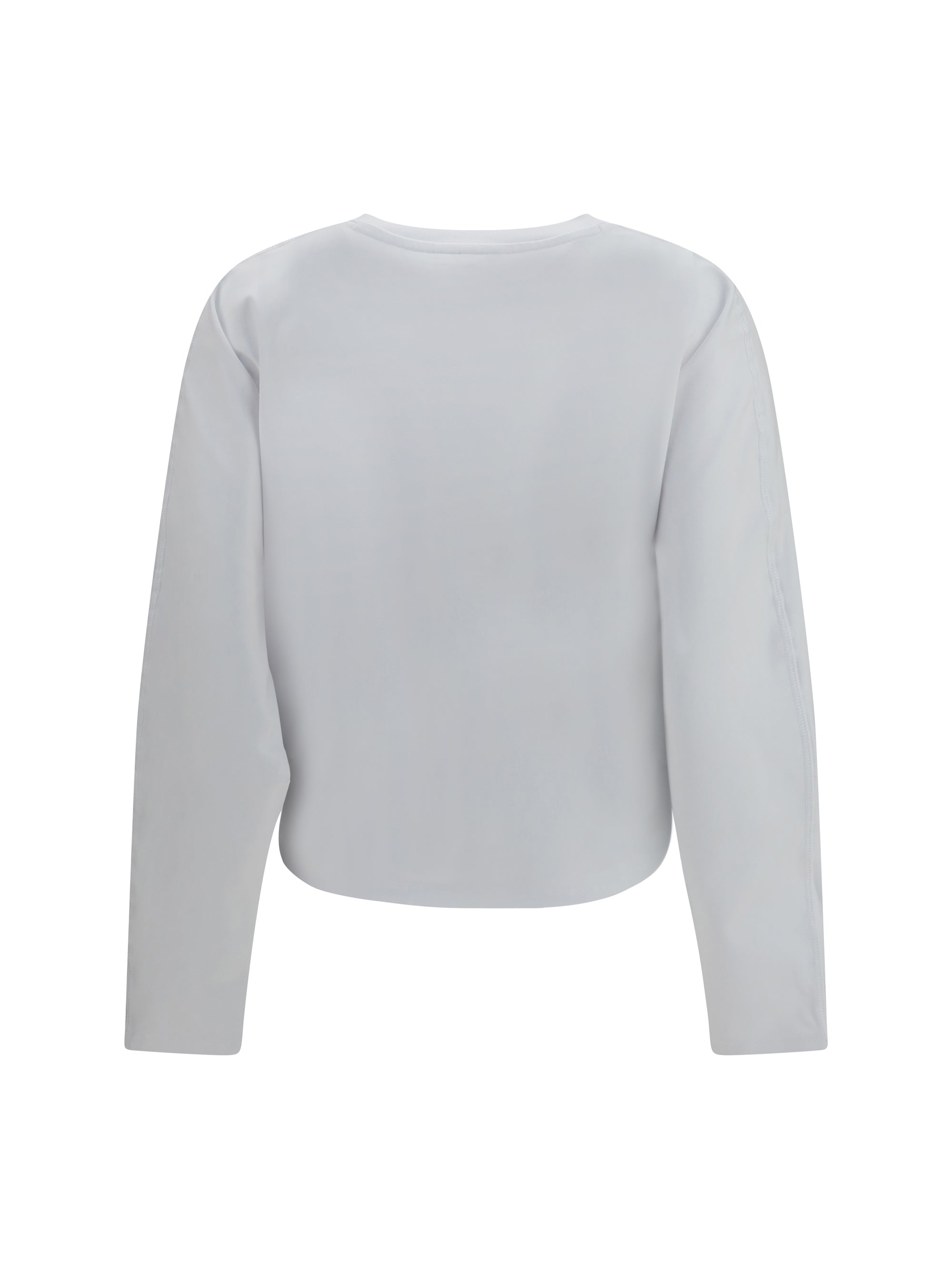 asymmetric draped stretch cotton top