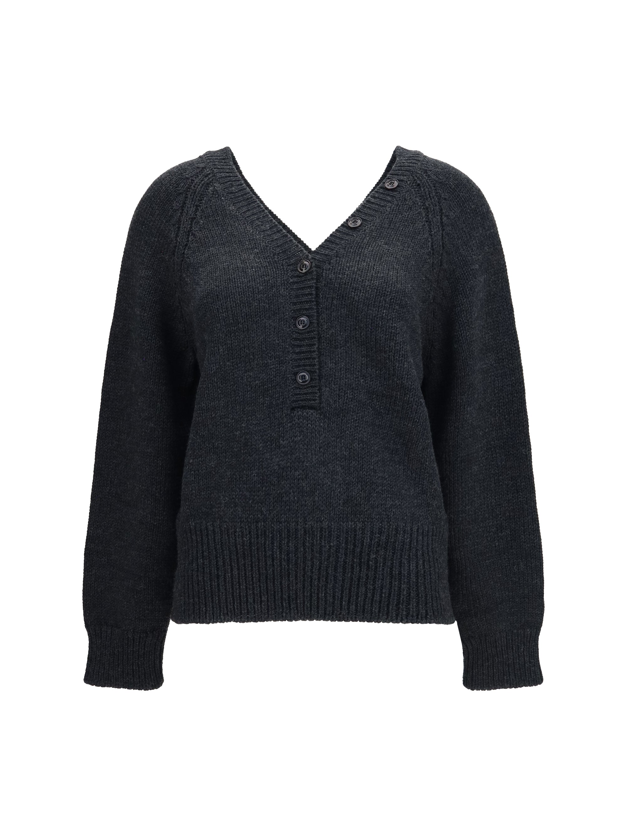 country henley merino cardigan