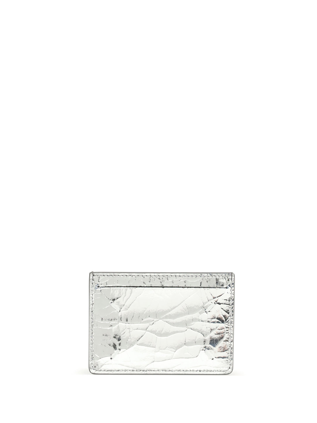 MARGIELA OS metallic leather card holder