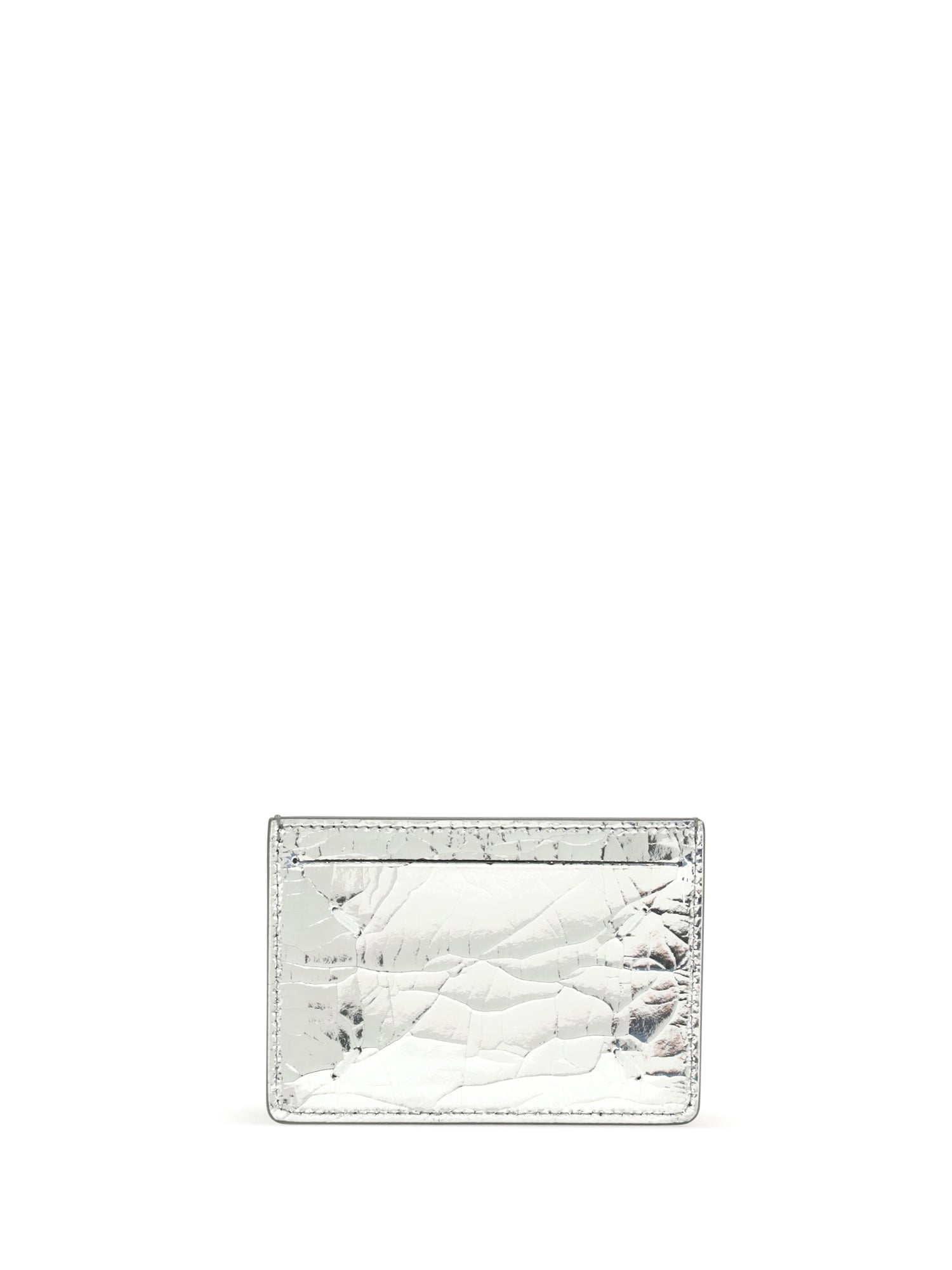 MARGIELA OS metallic leather card holder
