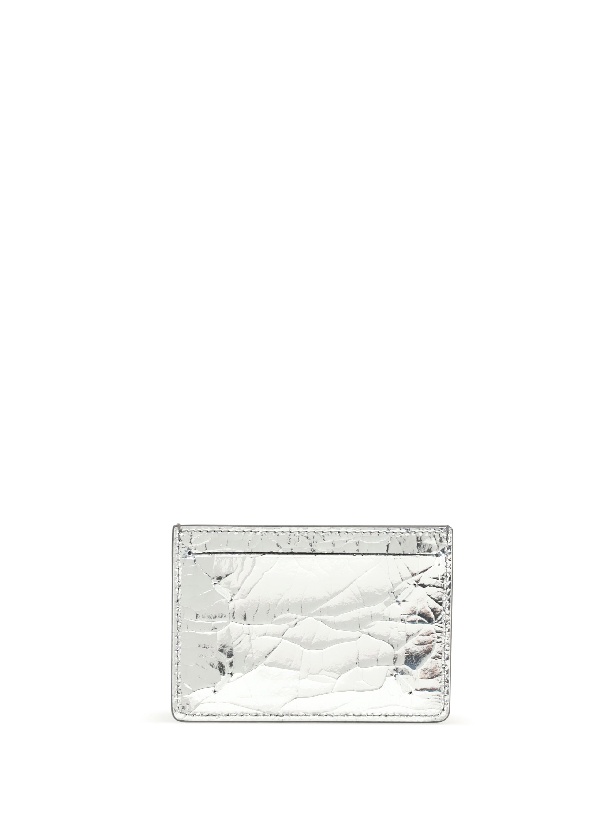 MARGIELA OS metallic leather card holder
