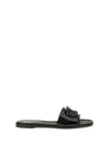 vlogo patent leather slide sandals