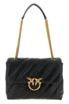 love big puff matelassé leather crossbody bag