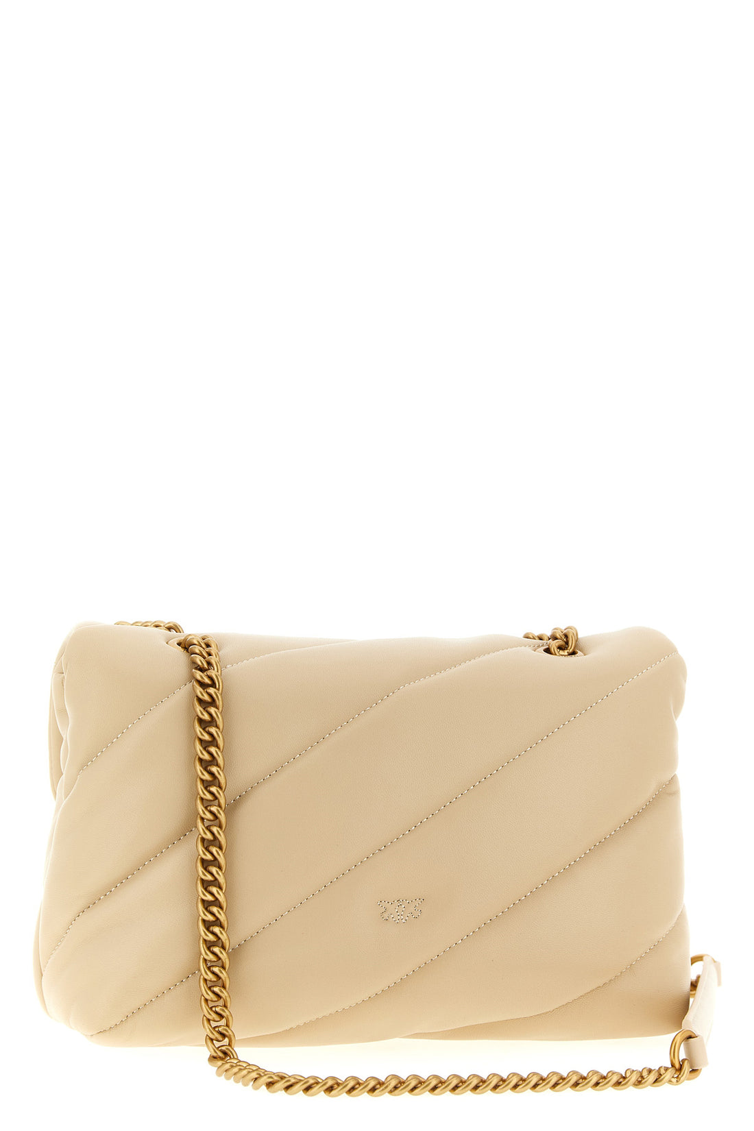 PINKO OS classic love puff crossbody bag in nappa leather