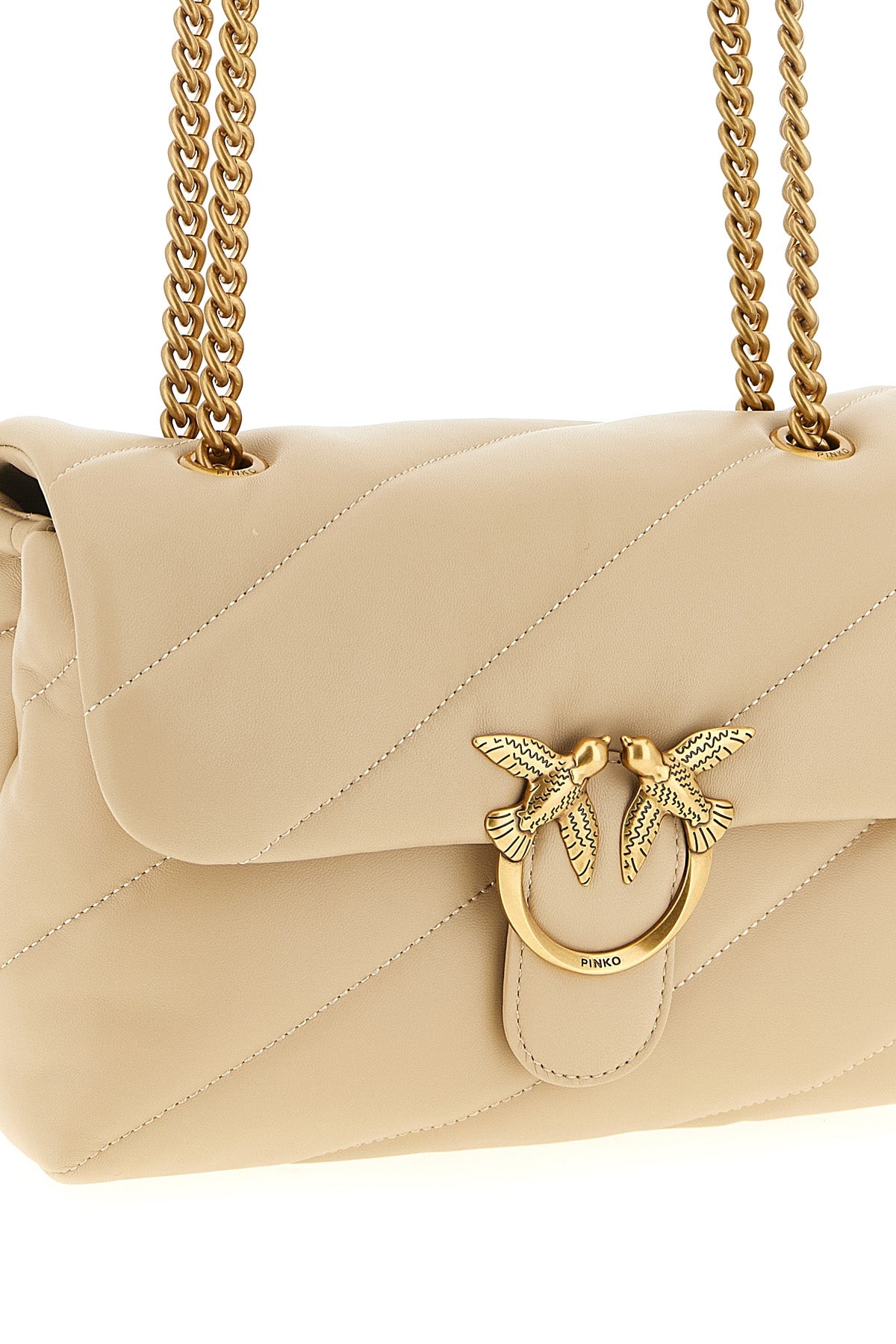 classic love puff crossbody bag in nappa leather