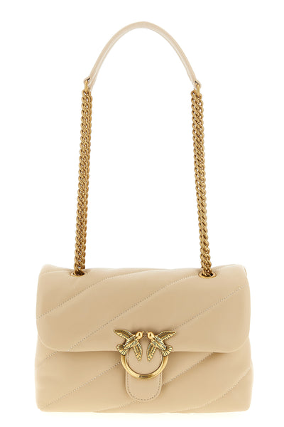 classic love puff crossbody bag in nappa leather