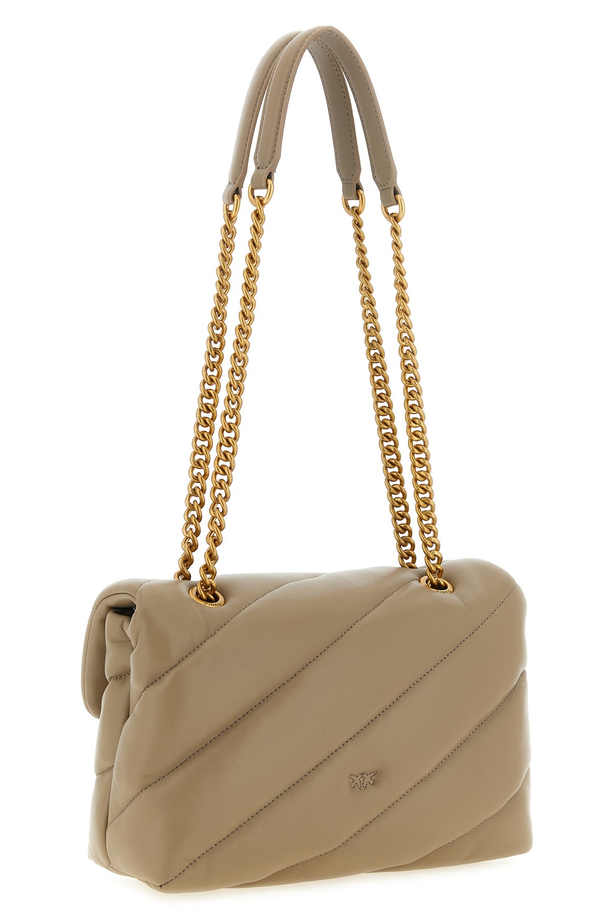 the shoulder bag pinko love bag puff in soft nappa leather stands out for the vo