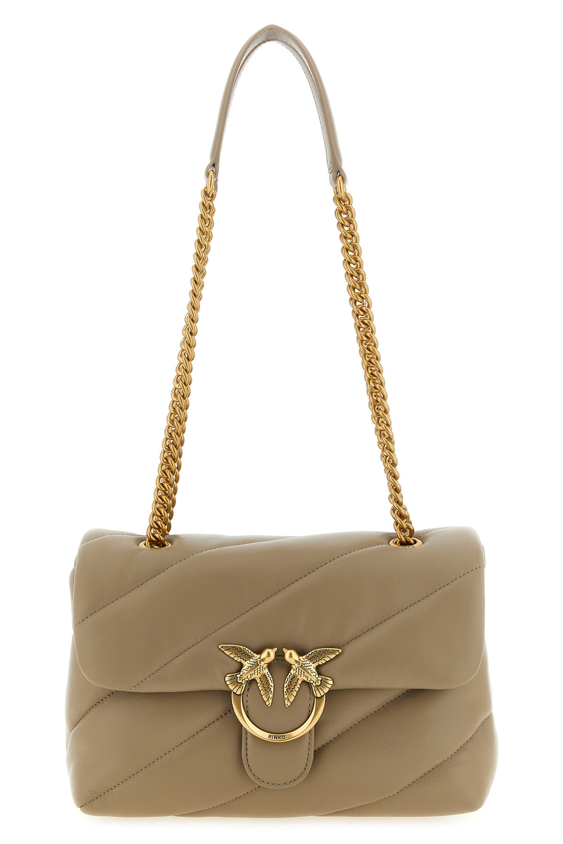 PINKO OS the shoulder bag pinko love bag puff in soft nappa leather stands out for the vo