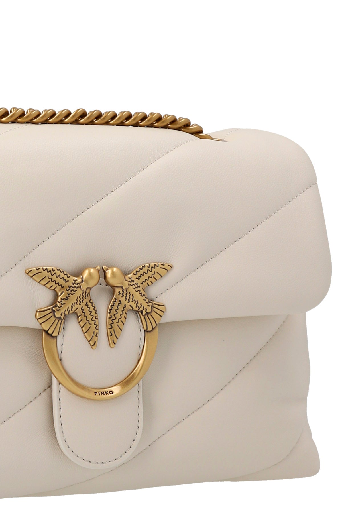 classic love puff crossbody bag in nappa leather