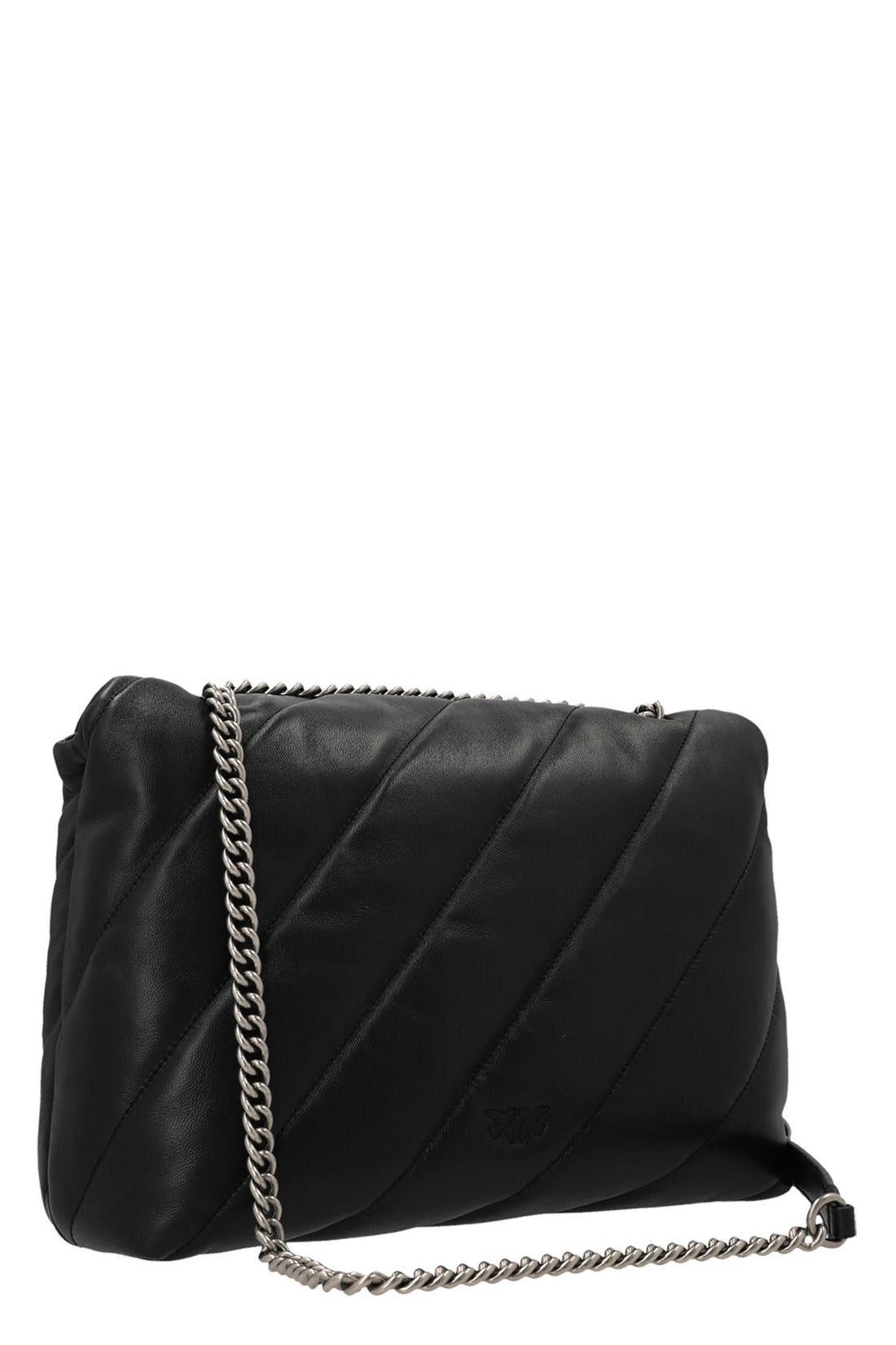 PINKO OS classic love puff crossbody bag in nappa leather