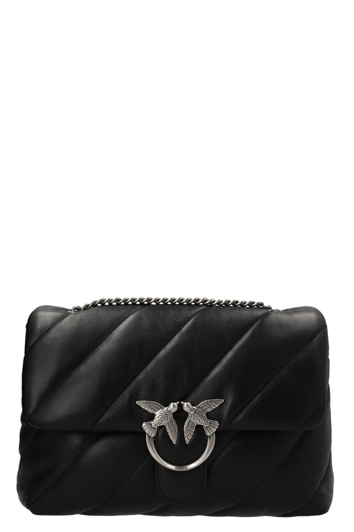 classic love puff crossbody bag in nappa leather