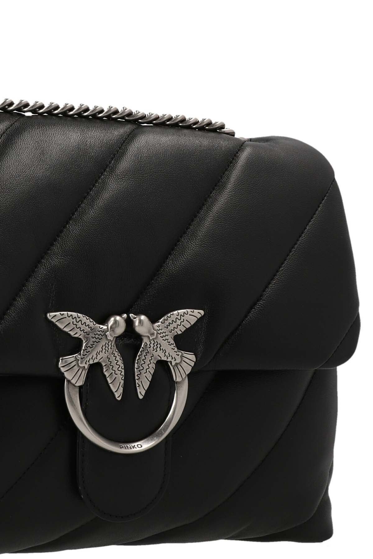 classic love puff crossbody bag in nappa leather