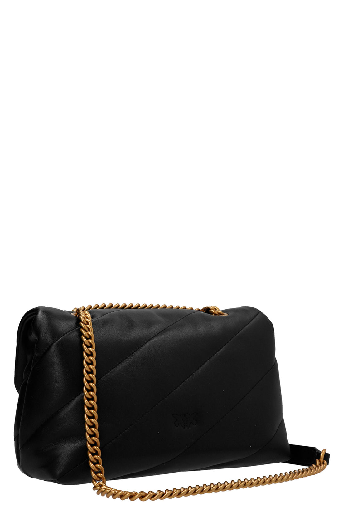 PINKO OS classic love puff crossbody bag in nappa leather