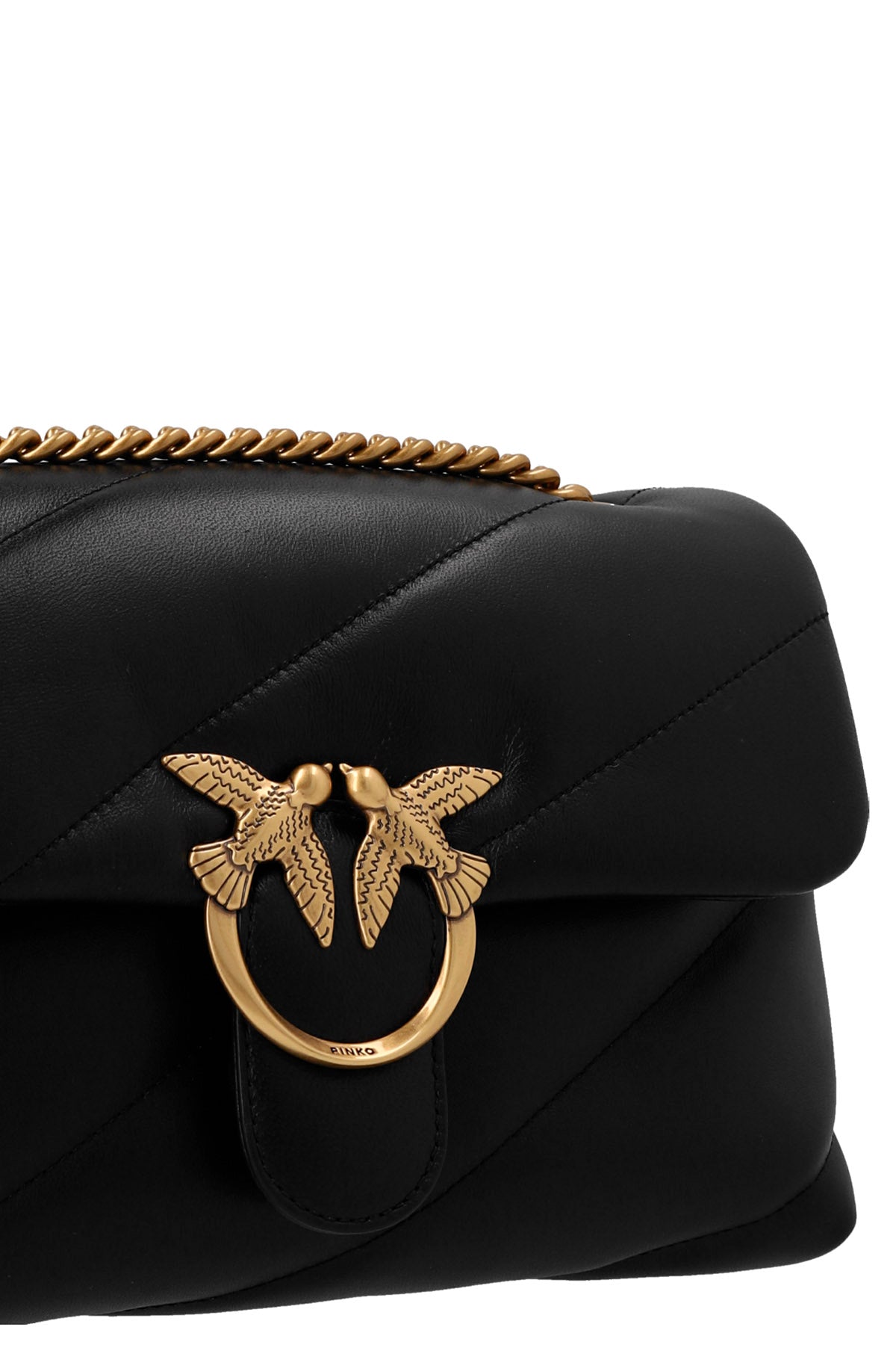 classic love puff crossbody bag in nappa leather