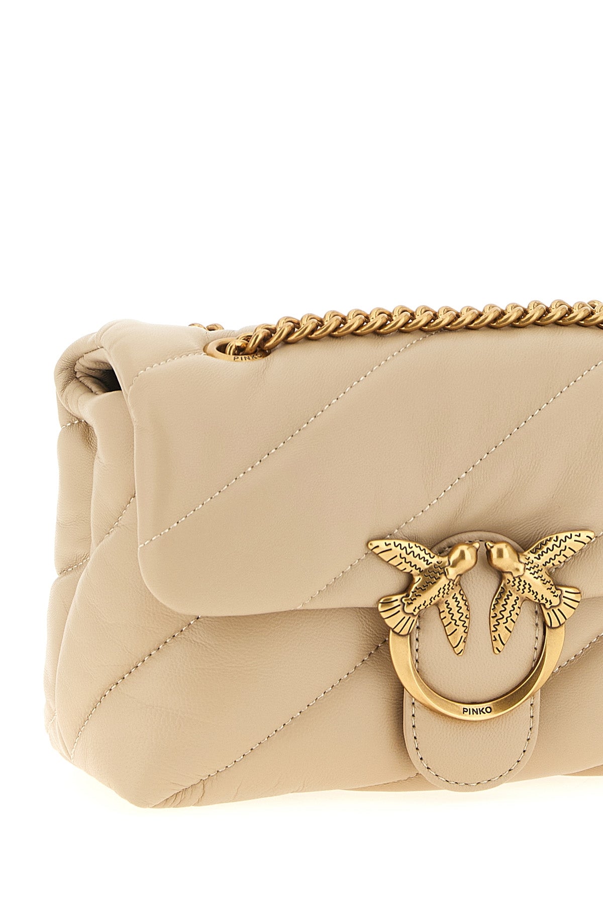mini love puff crossbody bag in nappa leather