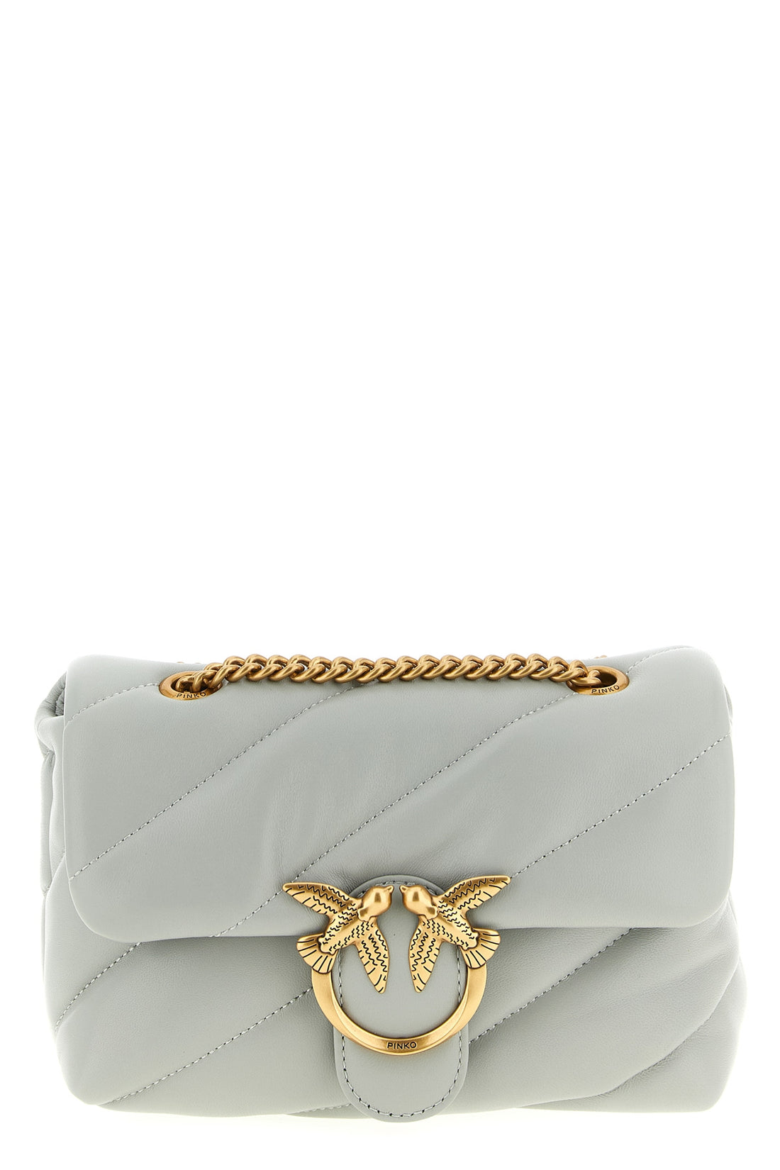 PINKO OS mini love puff nappa crossbody bag